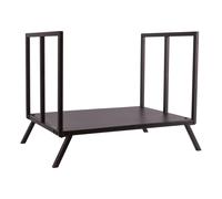 Fireside Log Storage Rack Black Hammer and Tongs Black One Size