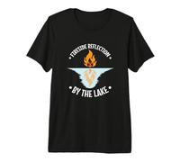 Fireside Reflections by The Lake Premium T-Shirt