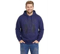 Firetrap Big & Tall Men’s Vintage Rock & Roll Guitar Graphic Pullover Hoodie Soft Fleece Sweatshirt Adjustable Drawstring Heavyweight Oversized Hoodie for Casual Streetwear & Everyday Comfort Navy 5XL