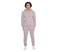 Firetrap Essential Mens Fleece Tracksuit Set Classic Hooded Pullover Sweatshirt with Jogging Bottoms Sweatpants Joggers Zip Side Pockets Grey XXL