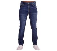 Firetrap Original Mens Designer Slim Fit Straight LegDenim Jeans Zip Fly Fastening Classic 5 Pocket Jean Dark Wash 34W / 34L