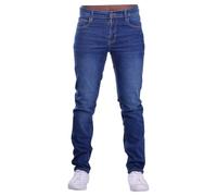 Firetrap Men’s Original Slim Fit Stretch Denim Jeans - Classic 5 Pocket Jean Slim Fit Stone Wash 34W / 34L