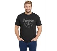 Firetrap Men’s Plus-Size Big & Tall Skull Graphic T-Shirt, Short Sleeve Cotton Tee, Crew Neck, Casual Modern Fit, Stylish Comfortable Top, Oversized Muscle Tee, Men’s Summer Shirt Black 3XL