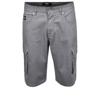 Firetrap Men Shorts Chino Cotton Shorts Zip Fly Summer Half Pants with Belt Loops Casual Bottoms with Pockets Grey 32