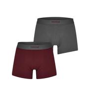 Firetrap Mens 2 Pack Trunks Grey/Wine Medium