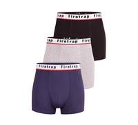 Firetrap Men's 3 Pack Cotton Stretch Boxers with Logo Waistband | Size: 2XL Firetrap Multicolor 2XL