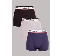 Firetrap Men's 3 Pack Cotton Stretch Boxers with Logo Waistband | Size: Medium Firetrap Multicolor M