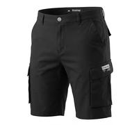 Mens Cargo Chino Shorts - Lightweight Summer Casual Combat Shorts with Multi Pockets for Travel, Hiking, Beach, or Daily Wear Black 32