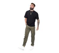 Firetrap Mens Cargo Chinos Pants Khaki 38W / 32L