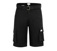 Firetrap Mens Cargo Shorts Black 40W / 32L