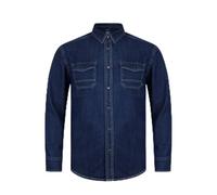 Firetrap Mens Denim Shirt Long Sleeve Blue 3XL