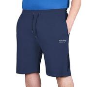Firetrap Men's Fleece Jogger Shorts Plain Summer Sweat Bottoms Soft Jersey Fabric with Back Pocket Elastic Waist & Drawcord Casual Gym & Lounge Wear Navy M
