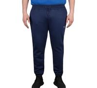 Firetrap Mens Jogging Bottoms Fleece Sweatpants with Zip Pockets Cotton-Poly Blend Gym Trousers Tapered Fit Joggers for Sports, Workout, or Casual Wear Navy L