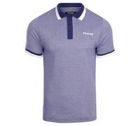 Firetrap Mens Luxury Polo Shirt Collared Soft Cotton Button Up T Shirt Plain Summer Top Short Sleeved Navy L