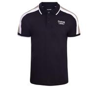 Firetrap Mens Luxury Polo Shirt Collared Soft Cotton Button Up T Shirt Plain Summer Top Short Sleeved Black L