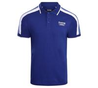 Firetrap Mens Luxury Polo Shirt Collared Soft Cotton Button Up T Shirt Plain Summer Top Short Sleeved Dark Blue M