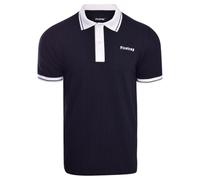 Firetrap Mens Luxury Polo Shirt Collared Soft Cotton Button Up T Shirt Plain Summer Top Short Sleeved Black M