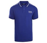 Firetrap Mens Luxury Polo Shirt Collared Soft Cotton Button Up T Shirt Plain Summer Top Short Sleeved Dark Blue XXL