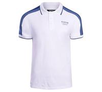 Firetrap Mens Luxury Polo Shirt Collared Soft Cotton Button Up T Shirt Plain Summer Top Short Sleeved White M
