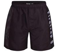 Firetrap Mens Mesh Lined Swimming Shorts, Quick Dry Trunks Beach Pool Holiday Board Large Logo Swim Short Black XXL