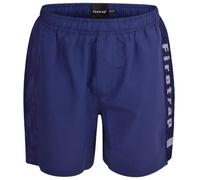 Firetrap Mens Mesh Lined Swimming Shorts, Quick Dry Trunks Beach Pool Holiday Board Large Logo Swim Short Blue XL