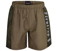 Firetrap Mens Mesh Lined Swimming Shorts, Quick Dry Trunks Beach Pool Holiday Board Large Logo Swim Short Khaki XXL