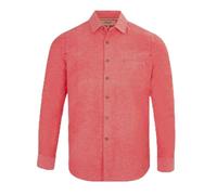 Firetrap Mens Plain Shirt Long Sleeve Cotton Red XXL