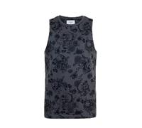 Firetrap Mens Printed Vest Sleeveless Cotton Charcoal M