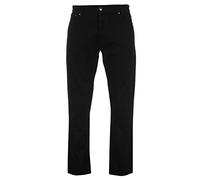 Firetrap Mens Rom Jeans Casual Cotton Trousers Pants Slightly Distressed Look Black Wash 38W R