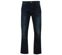 Firetrap Mens Rom Jeans Casual Cotton Trousers Pants Slightly Distressed Look Dark Wash 30W L