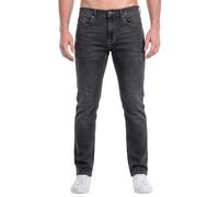 Firetrap Men’s Original Slim Fit Stretch Denim Jeans - Classic 5 Pocket Jean Slim Fit Black 34W / 34L
