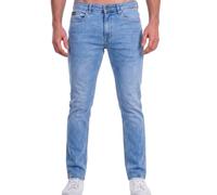 Firetrap Men's Slim Fit Stretch Denim Jeans - Classic 5-Pocket Designer Pants Stone Wash