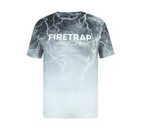 Firetrap Mens Sub Regular Fit T-Shirt Night City - Dark Lightning - 3XL