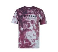 Firetrap Mens Sub T-Shirt Burgundy Skull XXL