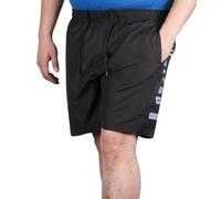 Firetrap Mens Swim Shorts Plain with Mesh Inner Elasticated Waist Activewear Quick Dry Half Pants Casual Summer Beach Shorts Lightweight Gym Trunks Black L