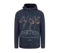 Firetrap Mens WashGrphHoodie Doberman 3XL