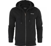 Firetrap Original Mens Designer Classic Full Zip Thru Hoodie Hooded Sweatshirt Jacket Jumper Black 4XL