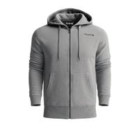Firetrap Original Mens Designer Classic Full Zip Thru Hoodie Hooded Sweatshirt Jacket Jumper Deep Grey Marl M