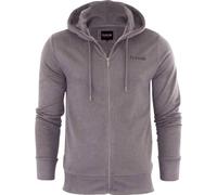 Firetrap Original Mens Designer Classic Full Zip Thru Hoodie Hooded Sweatshirt Jacket Jumper Deep Grey Marl 3XL