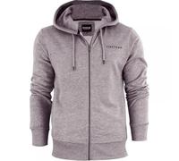 Firetrap Original Mens Designer Classic Full Zip Thru Hoodie Hooded Sweatshirt Jacket Jumper Light Grey XL