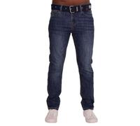 Firetrap Original Mens Designer Slim Fit Straight LegDenim Jeans Zip Fly Fastening Classic 5 Pocket Jean Dark Wash 36W / 32L