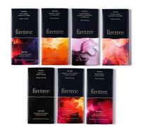 Firetree, Single Estate, Luxurious Vegan Finest Chocolate Cocoa Beans From The Oceanic Islands, Ultimate Dark Chocolate Tasting Set, 72% to 100% cocoa, 7 x 70g Bars