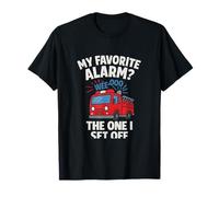 Firetruck Siren Squad My Favorite Alarm Design T-Shirt
