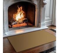 FIREWESS Hearth Rugs for Fireplaces Fire Resistant,120x70 cm Fireproof Mat Hearth Area Rug, Fire Retardant Hearth Pad for Wood Stove Fireplace Brown