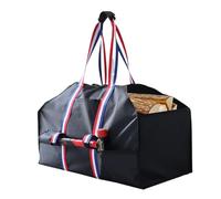 Firewood Bag,Waterproof Log Tote Bag with Axe Strap and Handles - 600D Oxford Fabric Storage Tote for Fireplace Camping Grill Barbecue Outdoor
