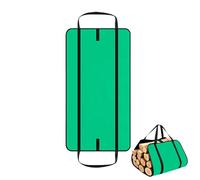 Firewood Bag - Waterproof Wood Carrier, Foldable Wood Transport Bag, Double Handles with Padded Padding | Ideal for the Camping Indoor Fireplace or Outdoor Pit, What Loading and Trans