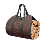 Firewood Carrier Bag - Large Sling, Carrier with Handles, Fireproof Hearth Rug | Fireplace Mat Protects Floors Carpets from Sparks Embers Cabin Gift Durable Heavy Duty Easy Use Winter Heating Tool