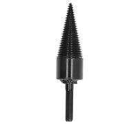Firewood Drill Bit Wood Log Splitter, Carbon Steel Cone Hex Shank Drilling Tool for Electric Drill, 140mm Length, Non - Slip Grooved Tip for Efficient Log Splitting (42mm)