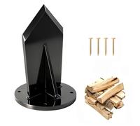 Firewood Kindling Splitter, Base Mounted Log Splitter Wedge Heavy Duty Wood Splitting Timber Mounted Axe Chisel