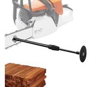 Firewood Measuring Tool, Adjustable Strong Magnetic Chainsaw Firewood Cutting Tool with Telescopic Shaft, Hassle Wood Measuring Ruler Stick, Measure Firewood Length, Multicolor, Refer to description